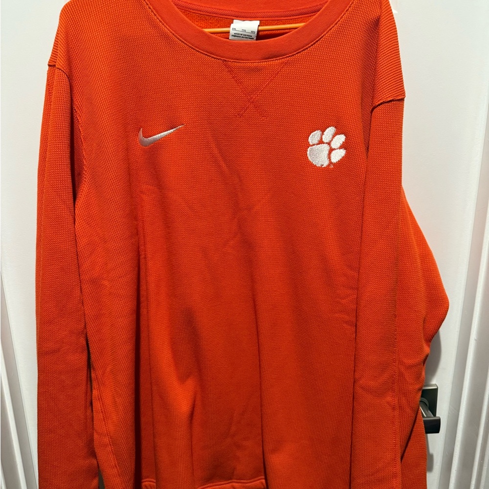 Clemson Orange Nike Sweatshirt with Logo